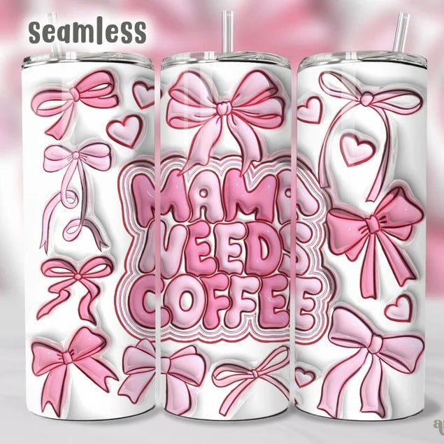 Coffee Mama & Bows Tumbler