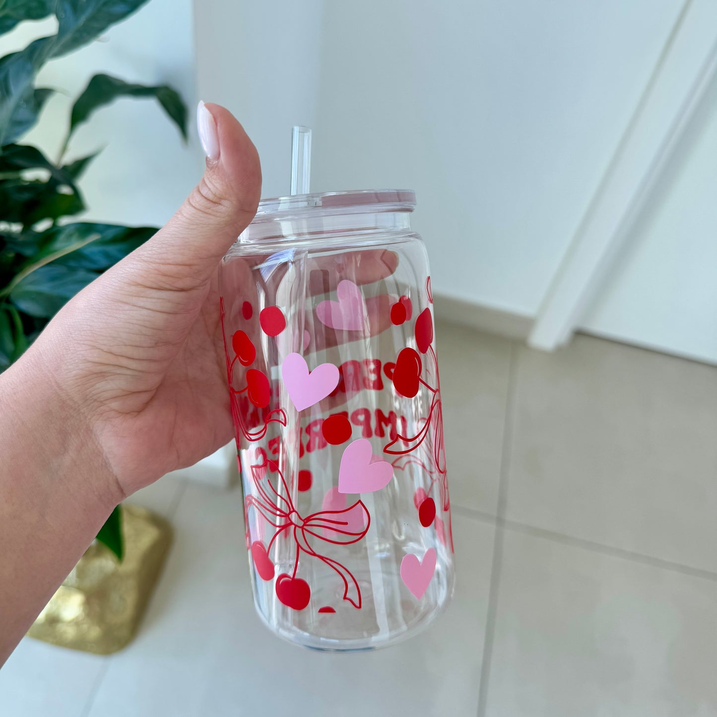 Perfectly Imperfect Cup with Lid & Straw