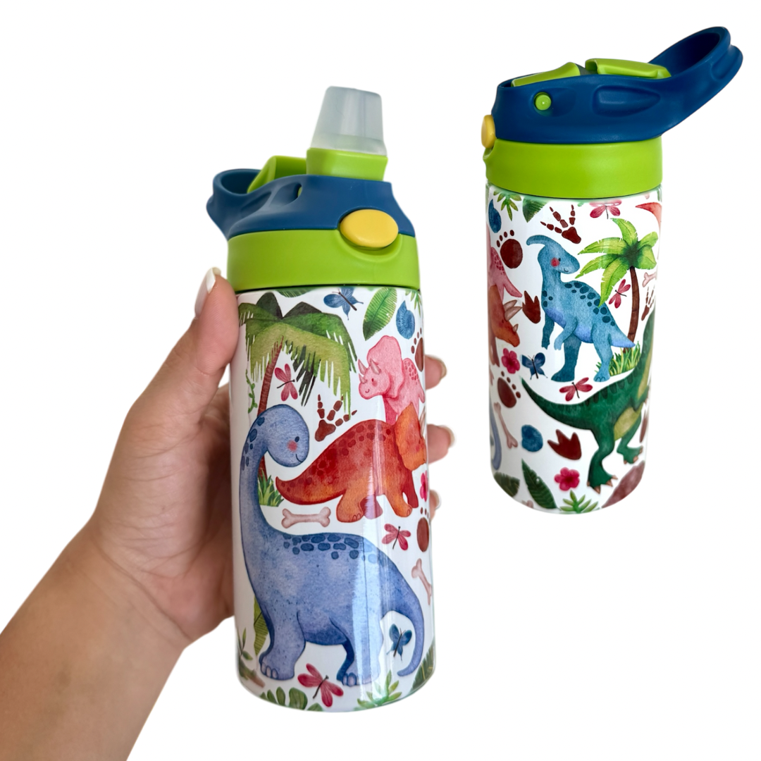 Custom Name- Dinosaur Tumbler 12oz