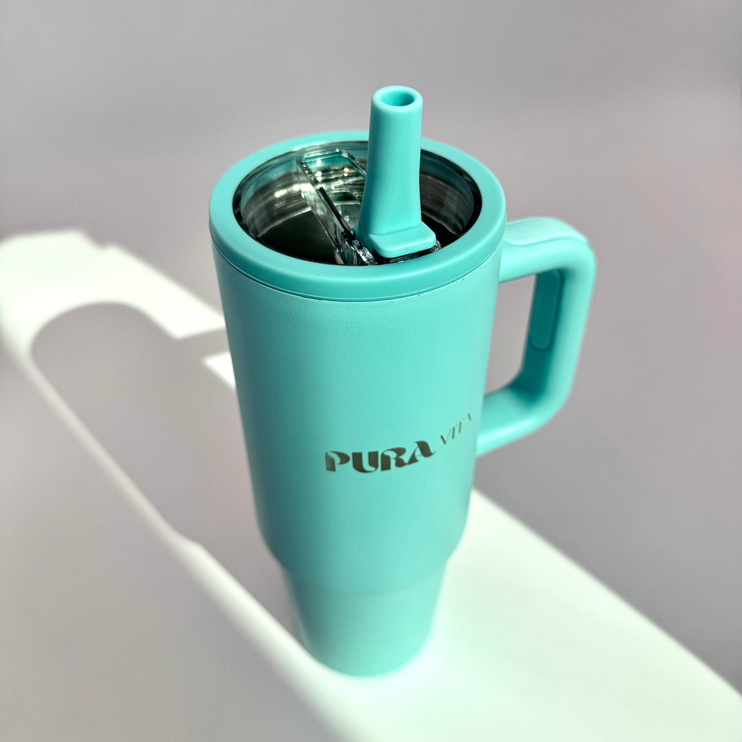 Grown-Up Sips - 30 oz Stainless Steel Insulated Tumbler - Light Blue