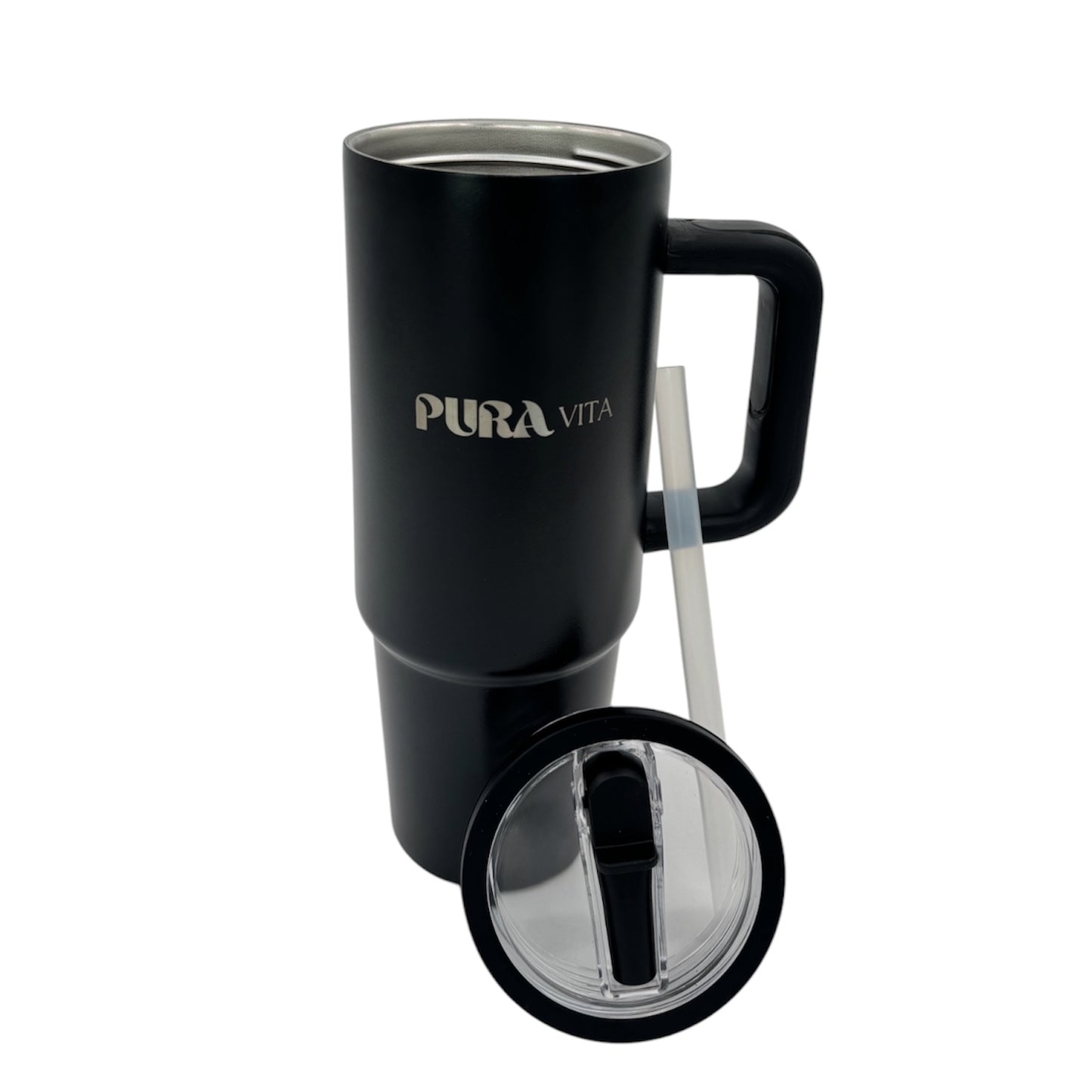 Grown-Up Sips - 30 oz Stainless Steel Insulated Tumbler - Black