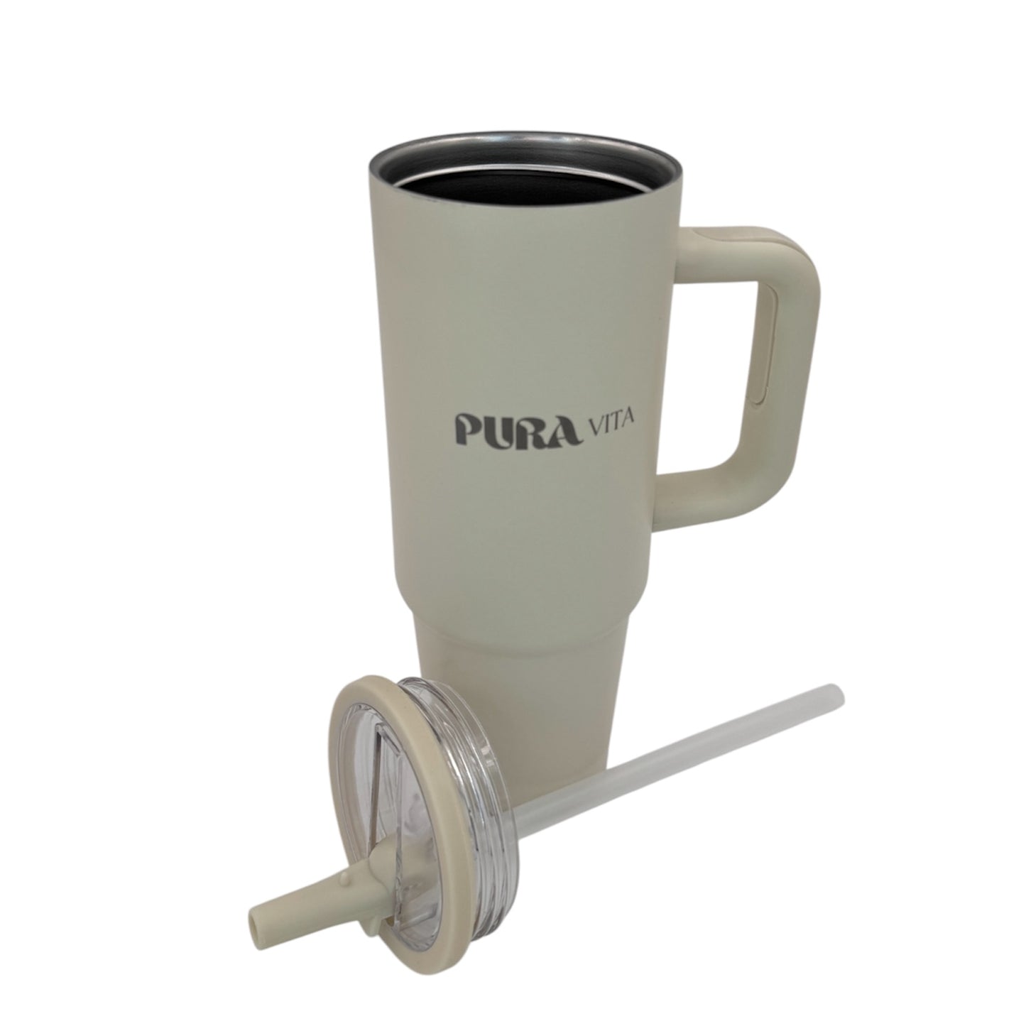 Grown-Up Sips - 30 oz Stainless Steel Insulated Tumbler - Beige