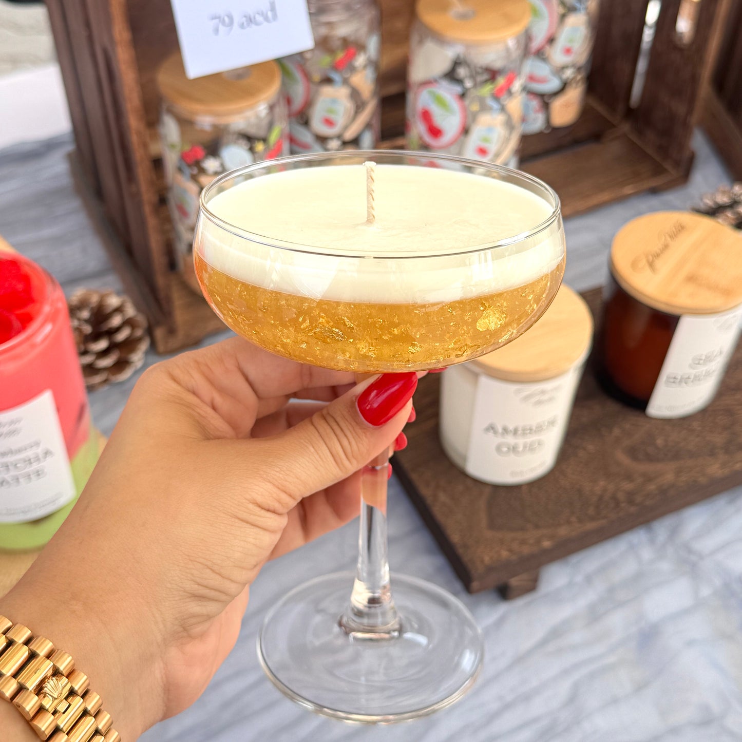 CHAMPAGNE COUPE CANDLE