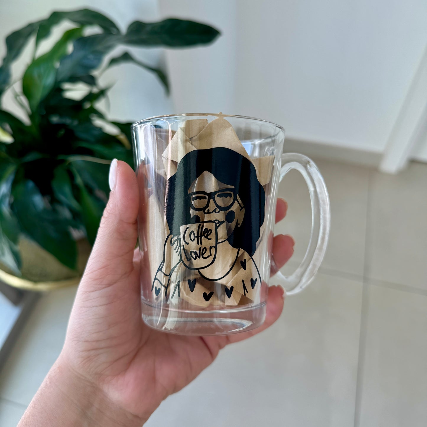Caffeine Problem Glass Mug