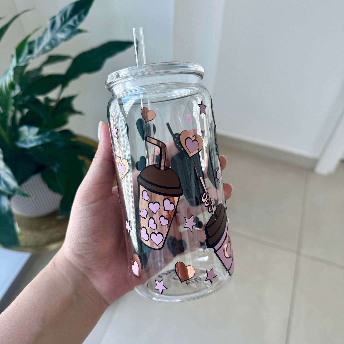 Cup of Love Cup with Lid & Straw