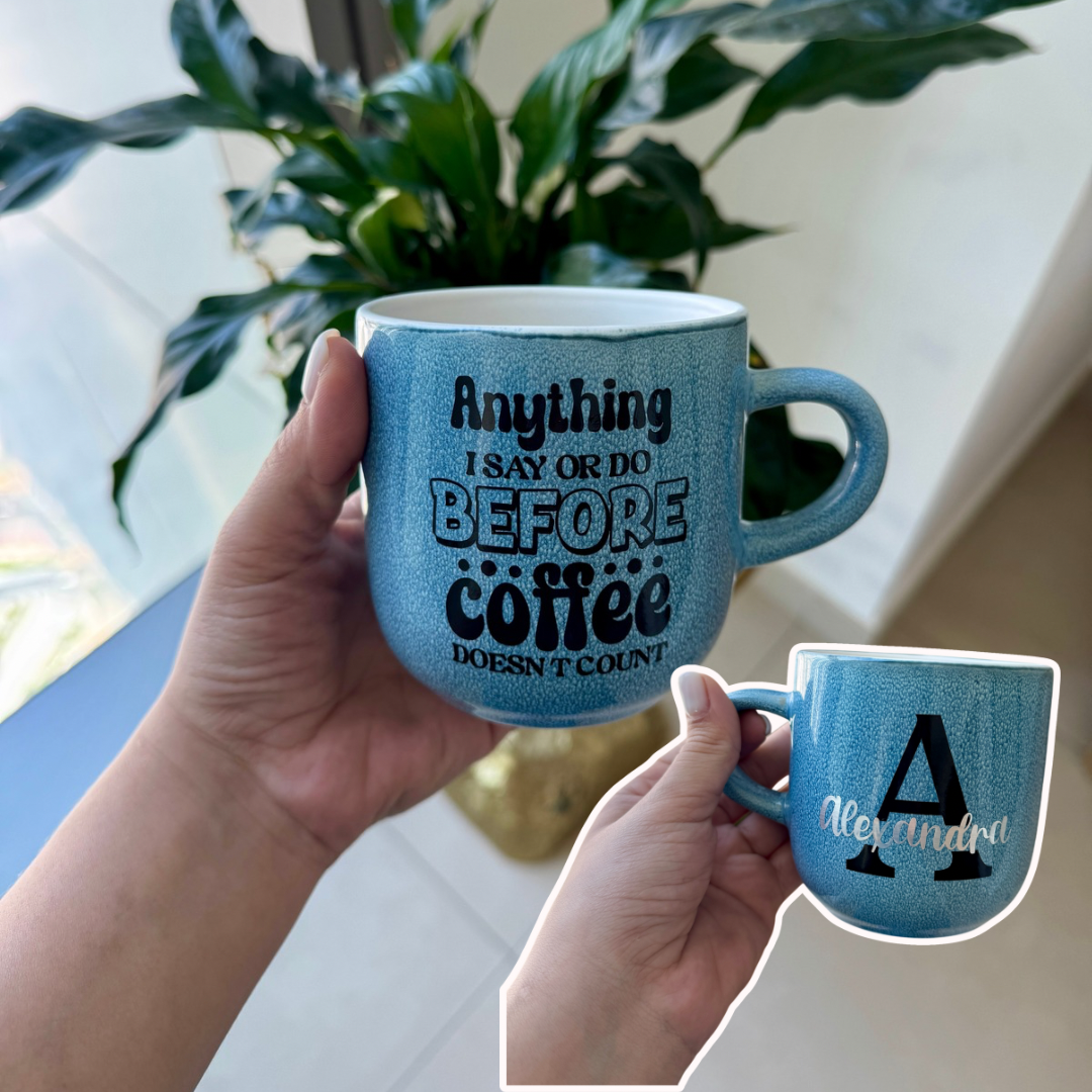 Custom Made Glass Mug