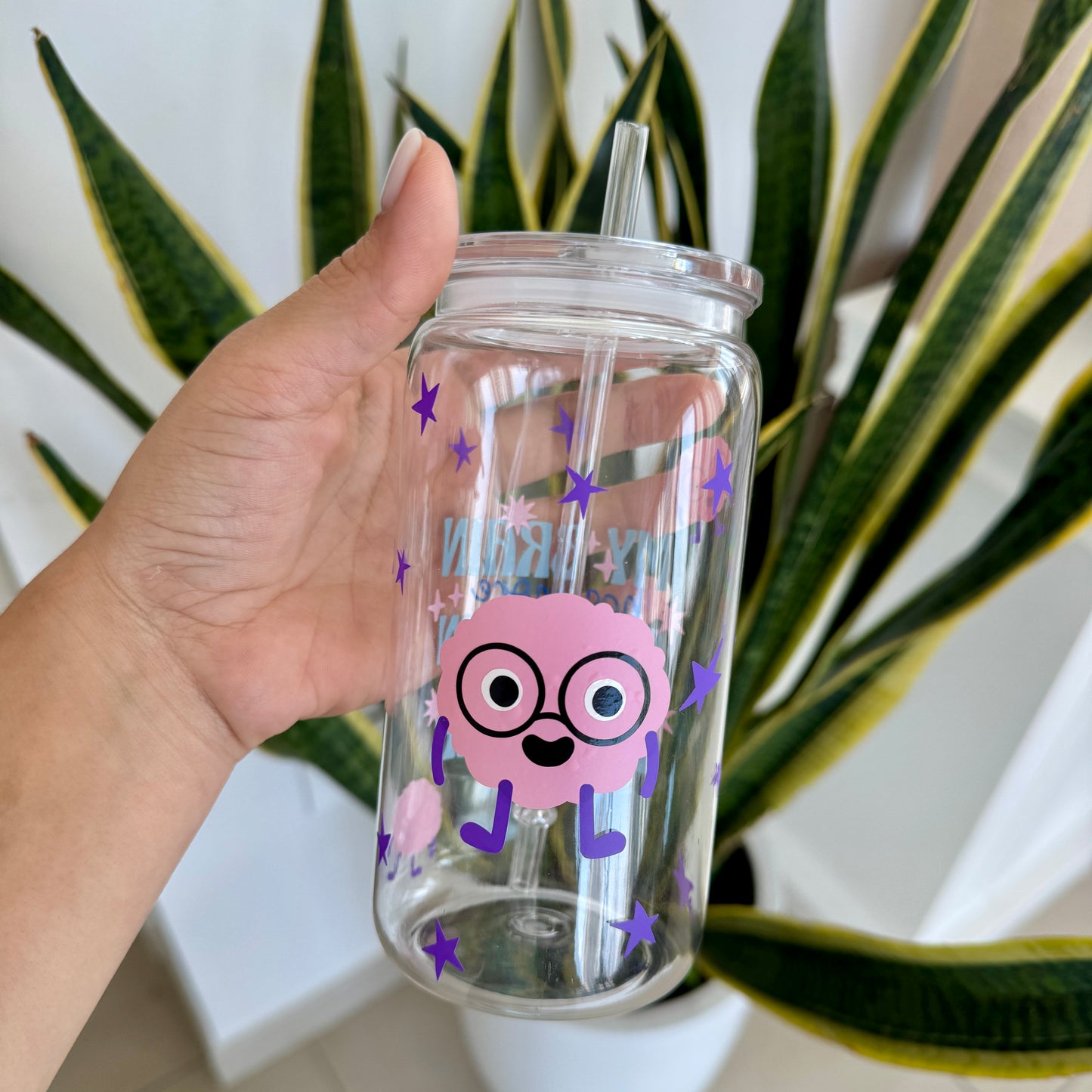 Stay Sane Cup with Lid & Straw