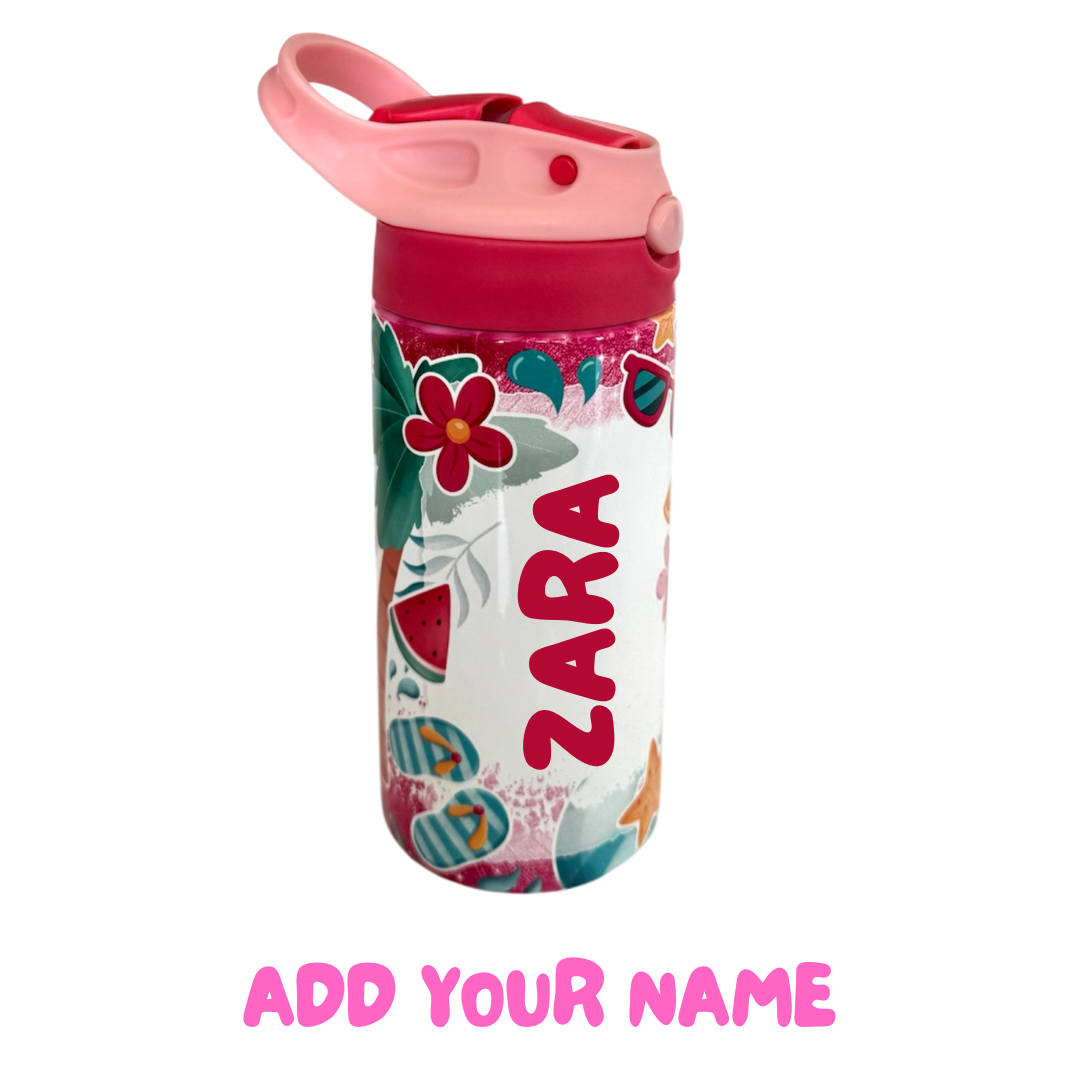 Custom Name- Flamingo Tumbler 12oz