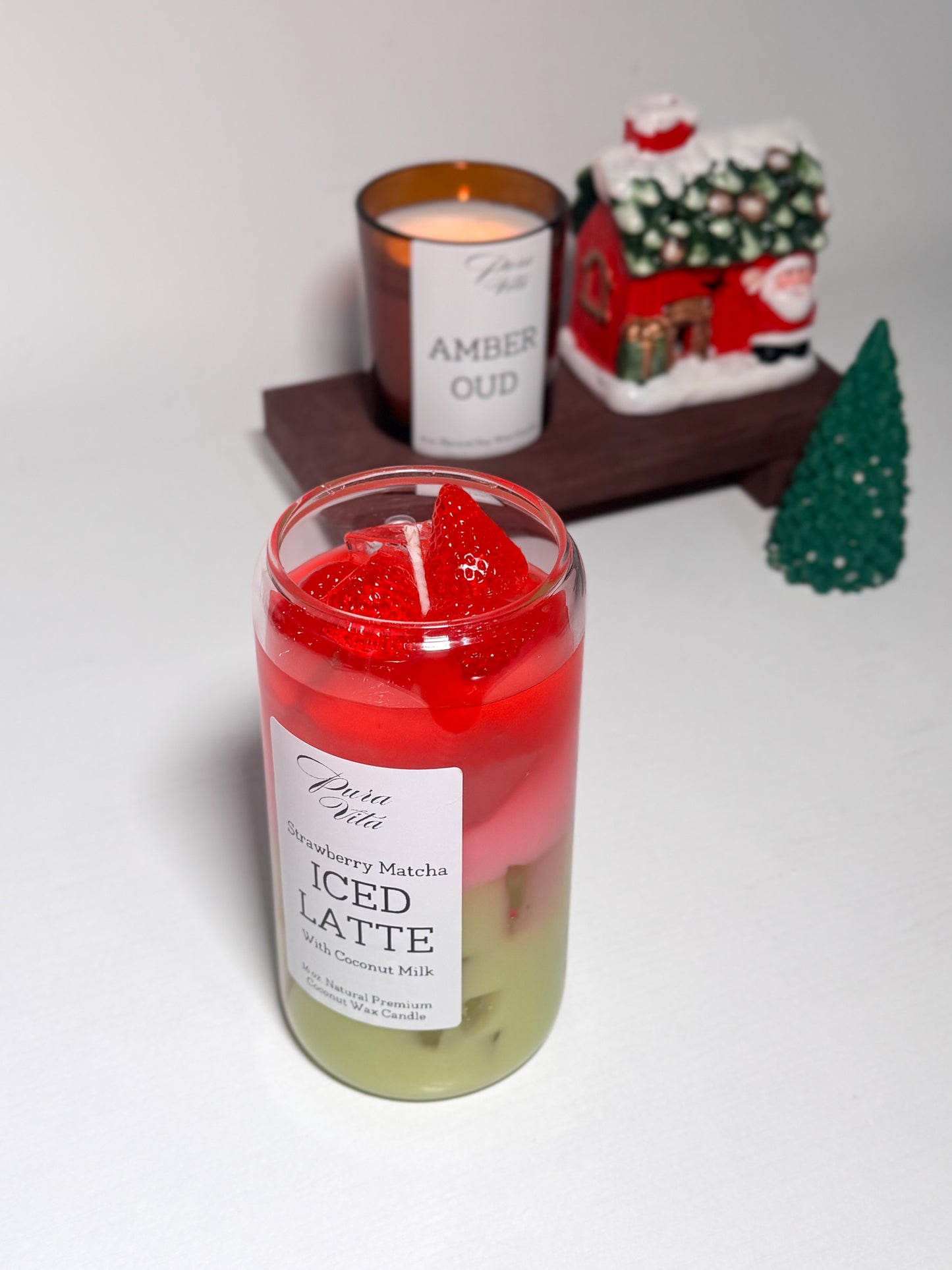 STRAWBERRY MATCHA ICED LATTE | 16 oz Candle