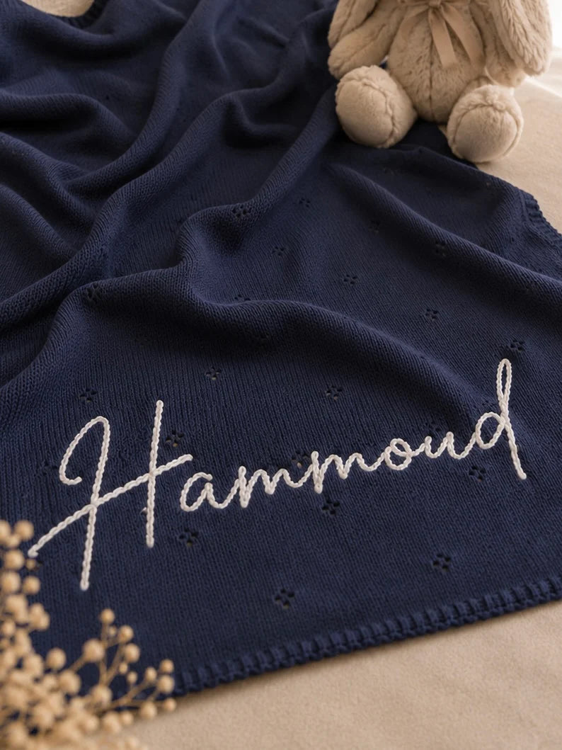 Personalized Cotton Baby Blanket