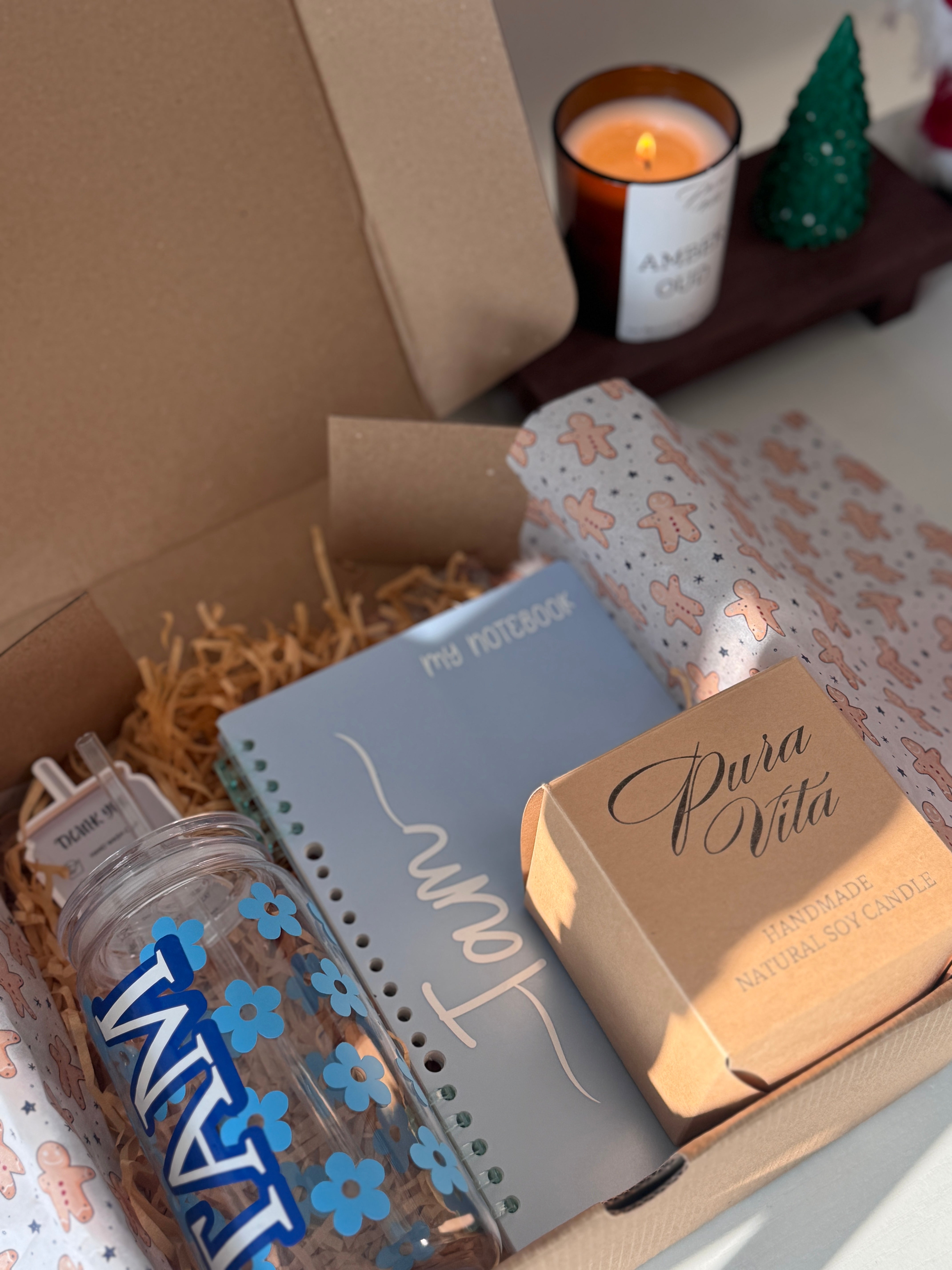 Clear Cup Cozy Box | PERSONALIZED