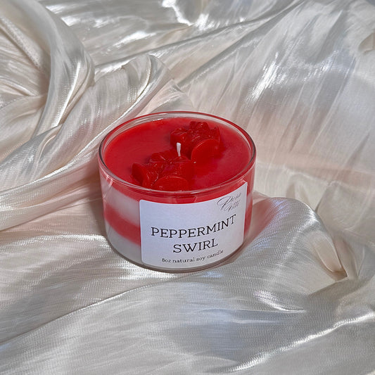 PEPPERMINT SWIRL | 8 oz Candle