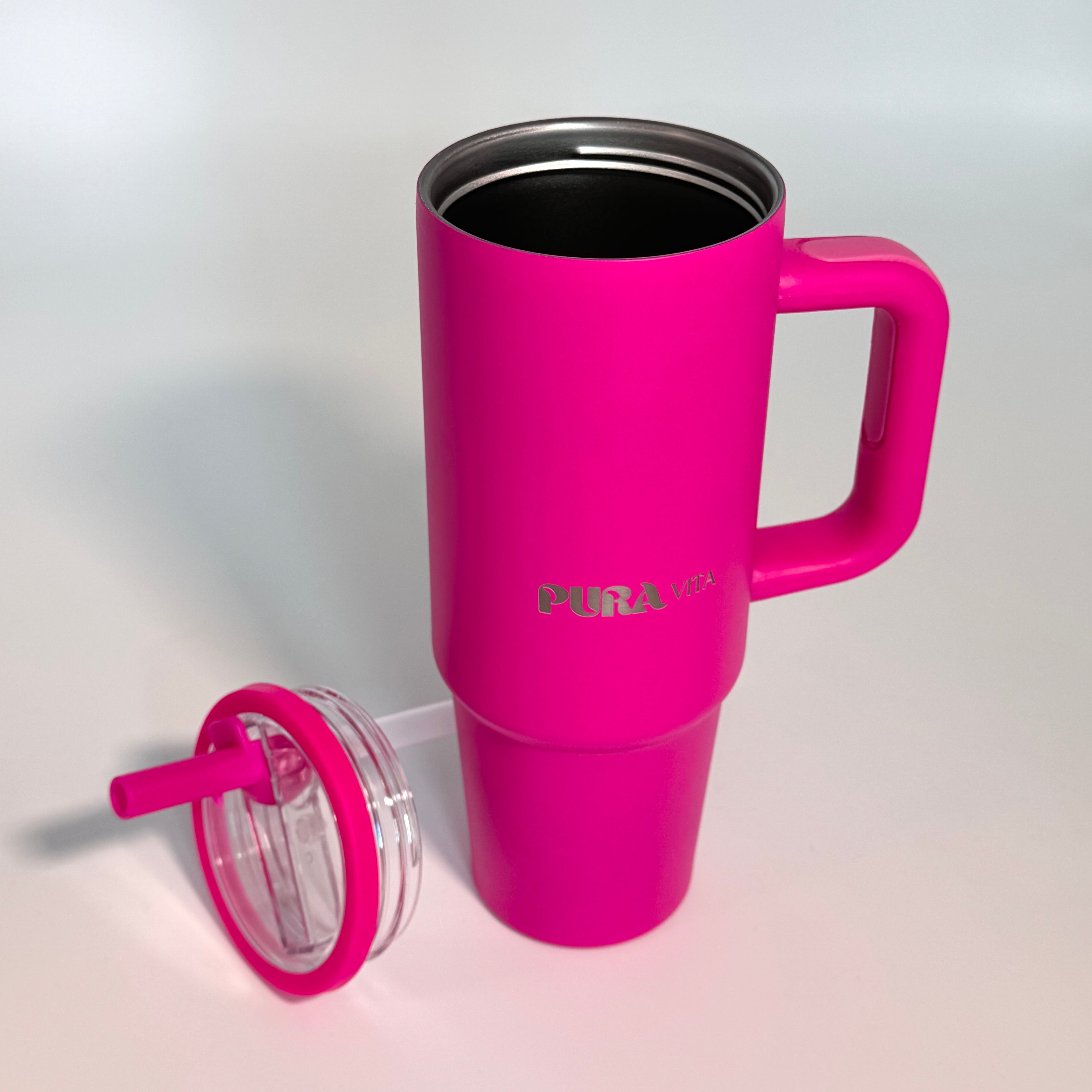 Grown-Up Sips - 30 oz Stainless Steel Insulated Tumbler - Hot Pink
