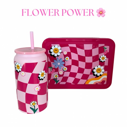 Flower Power Set - Tumbler + Lunch Box