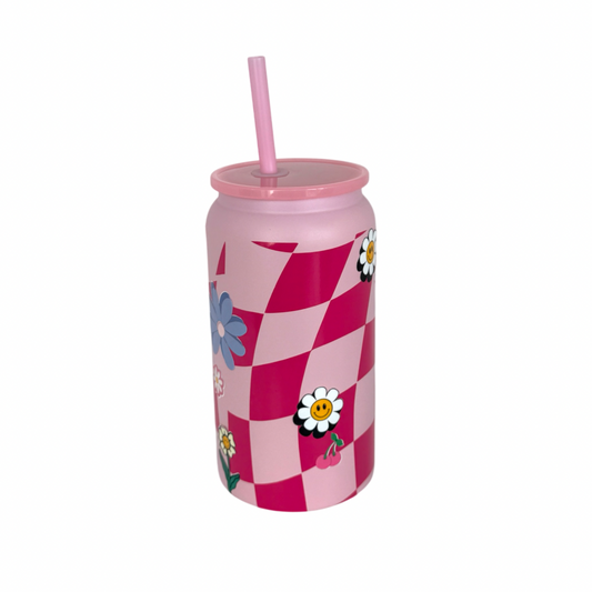 Flower Power Stainless Steel Tumbler (16 oz)