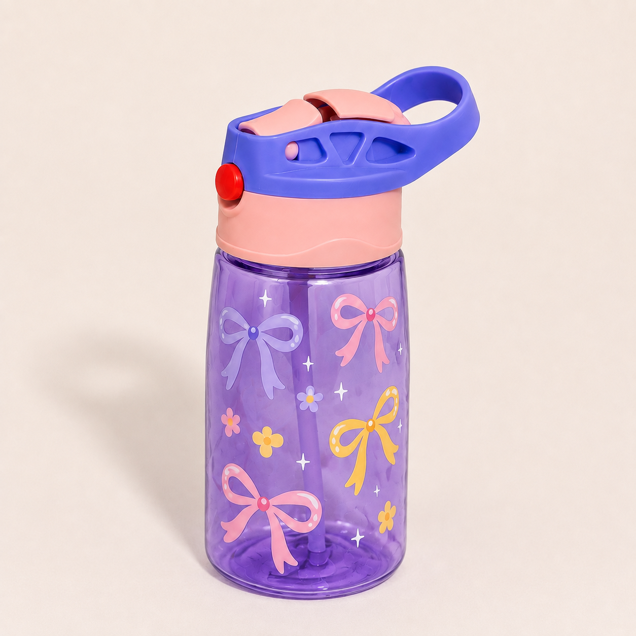 Personalized - Cutesy Bows Water Bottle 16oz