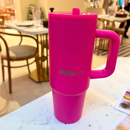 Grown-Up Sips - 30 oz Stainless Steel Insulated Tumbler - Hot Pink