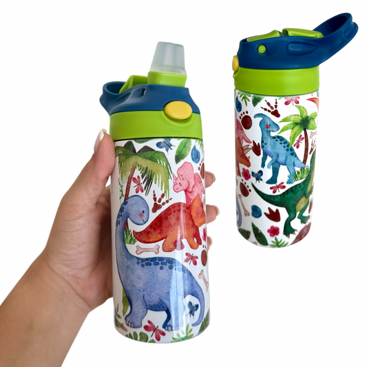 Custom Name- Dinosaur Tumbler 12oz