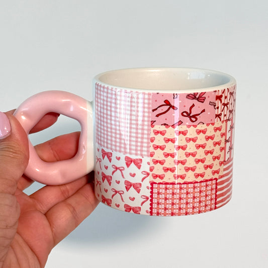 Love Patterns | Printed Cute Handle Mug
