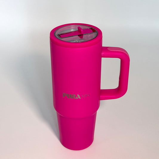 Grown-Up Sips - 30 oz Stainless Steel Insulated Tumbler - Hot Pink