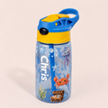 Personalized - Blue Sealife Water Bottle 16oz