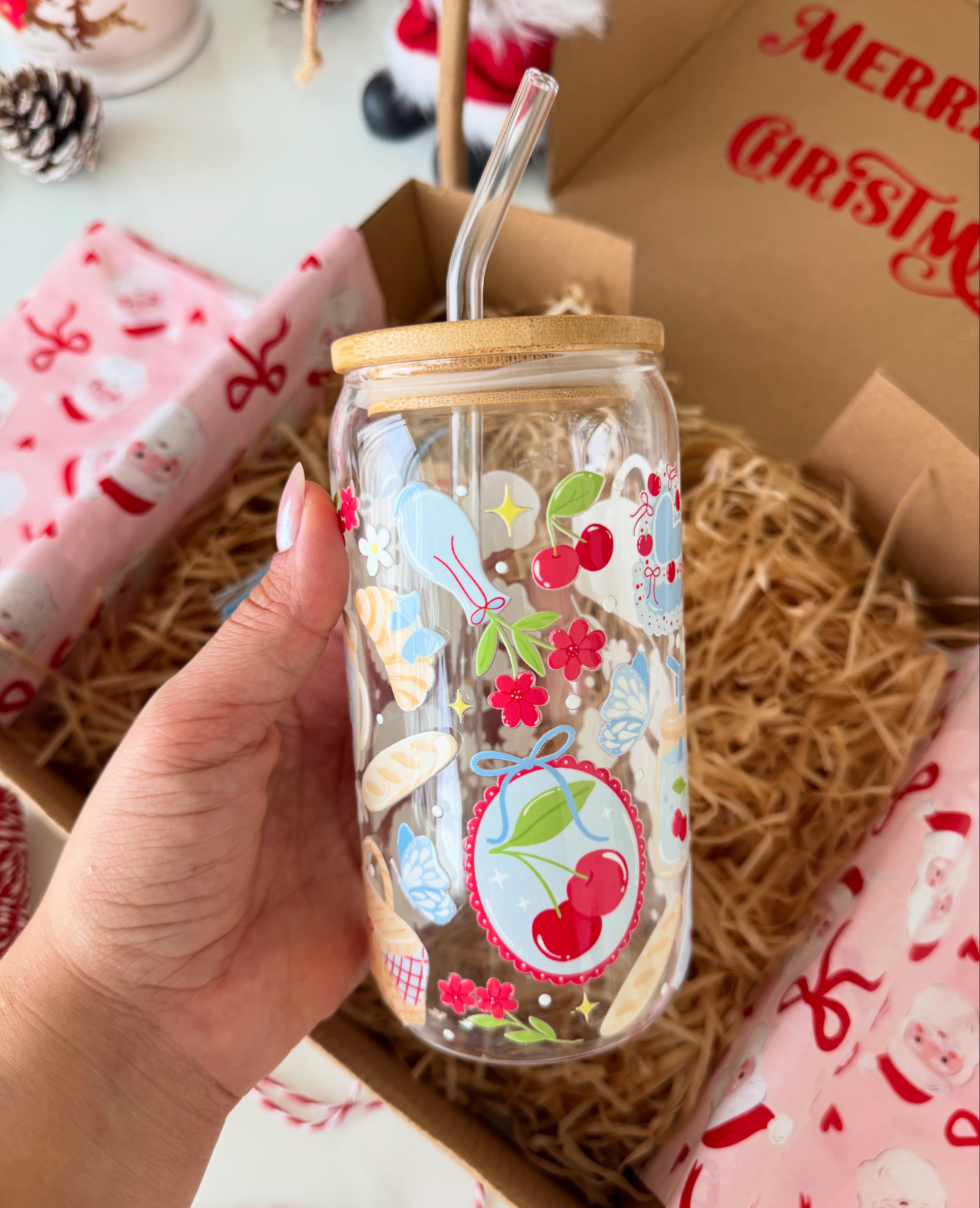 The Blue Winter Glass Cup