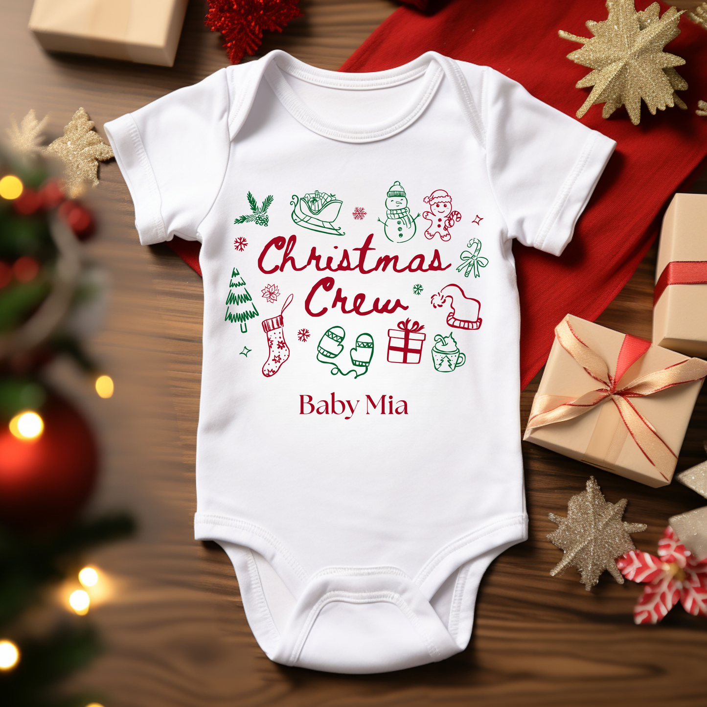 Christmas Crew Baby Romper
