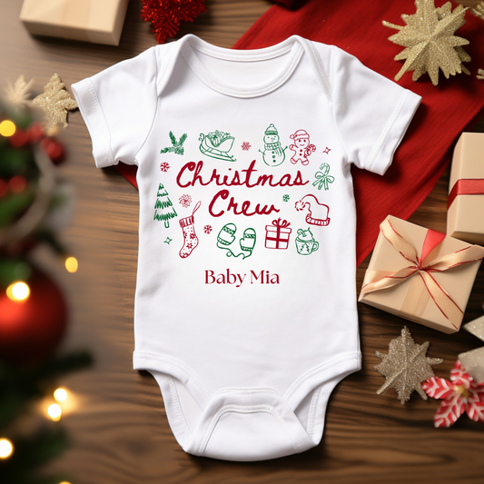 Christmas Crew Baby Romper