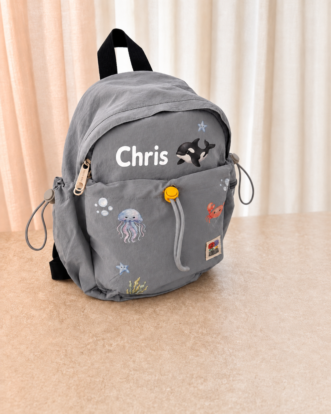 Grey Sealife Backpack Set