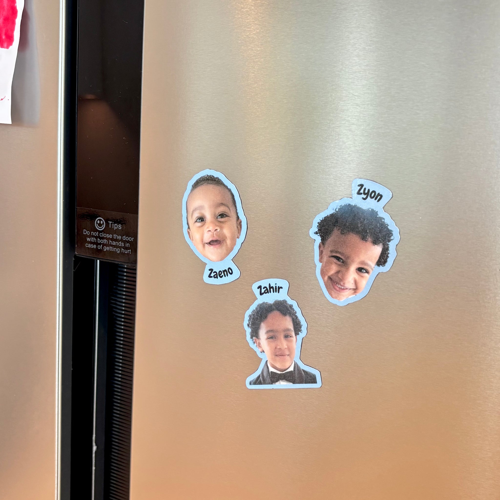 Custom Photo & Name Magnets – Set of 3