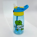 Personalized - Blue Dino Water Bottle 16oz