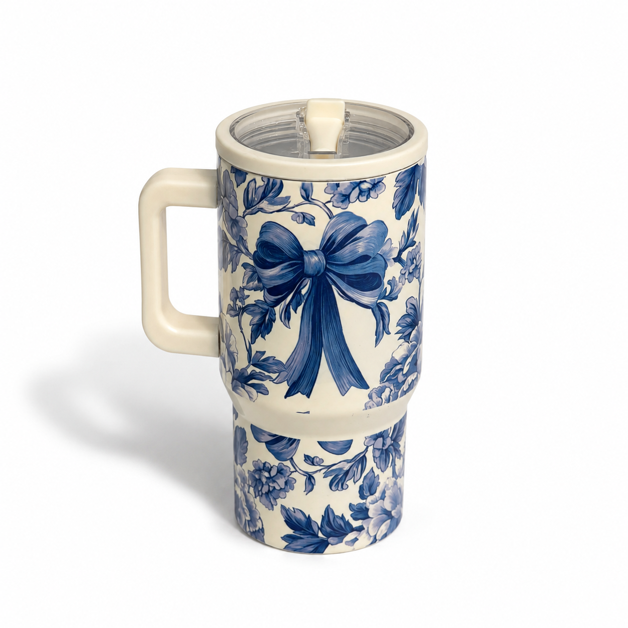 Classic Blue Bow Tumbler – 20 oz