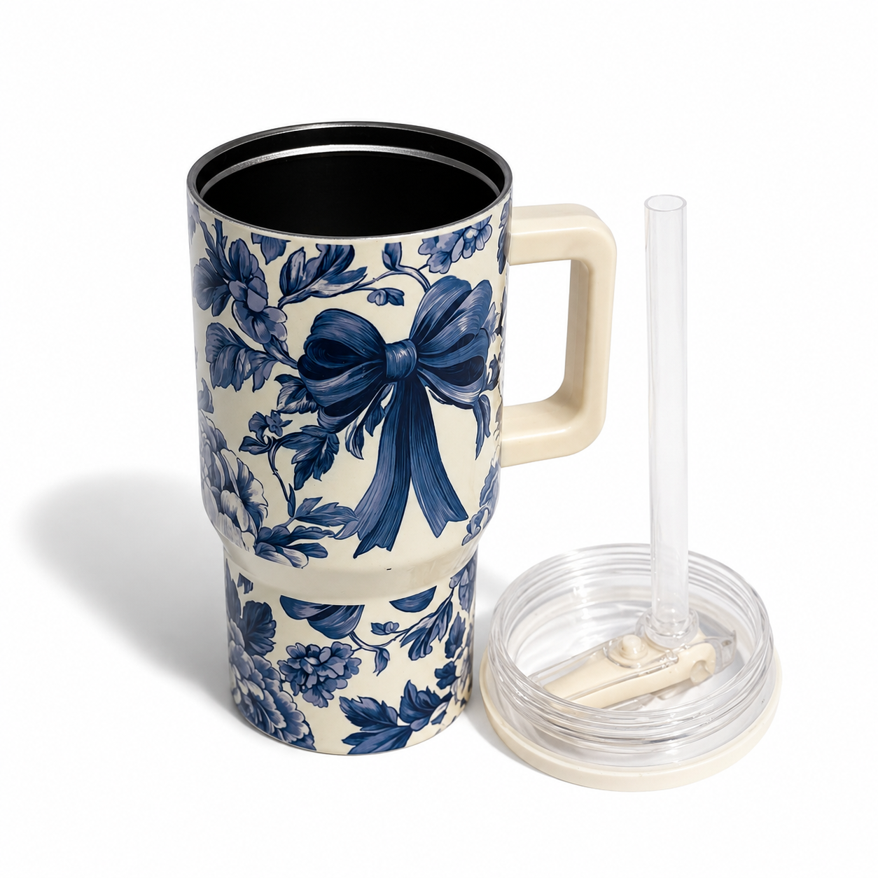 Classic Blue Bow Tumbler – 20 oz