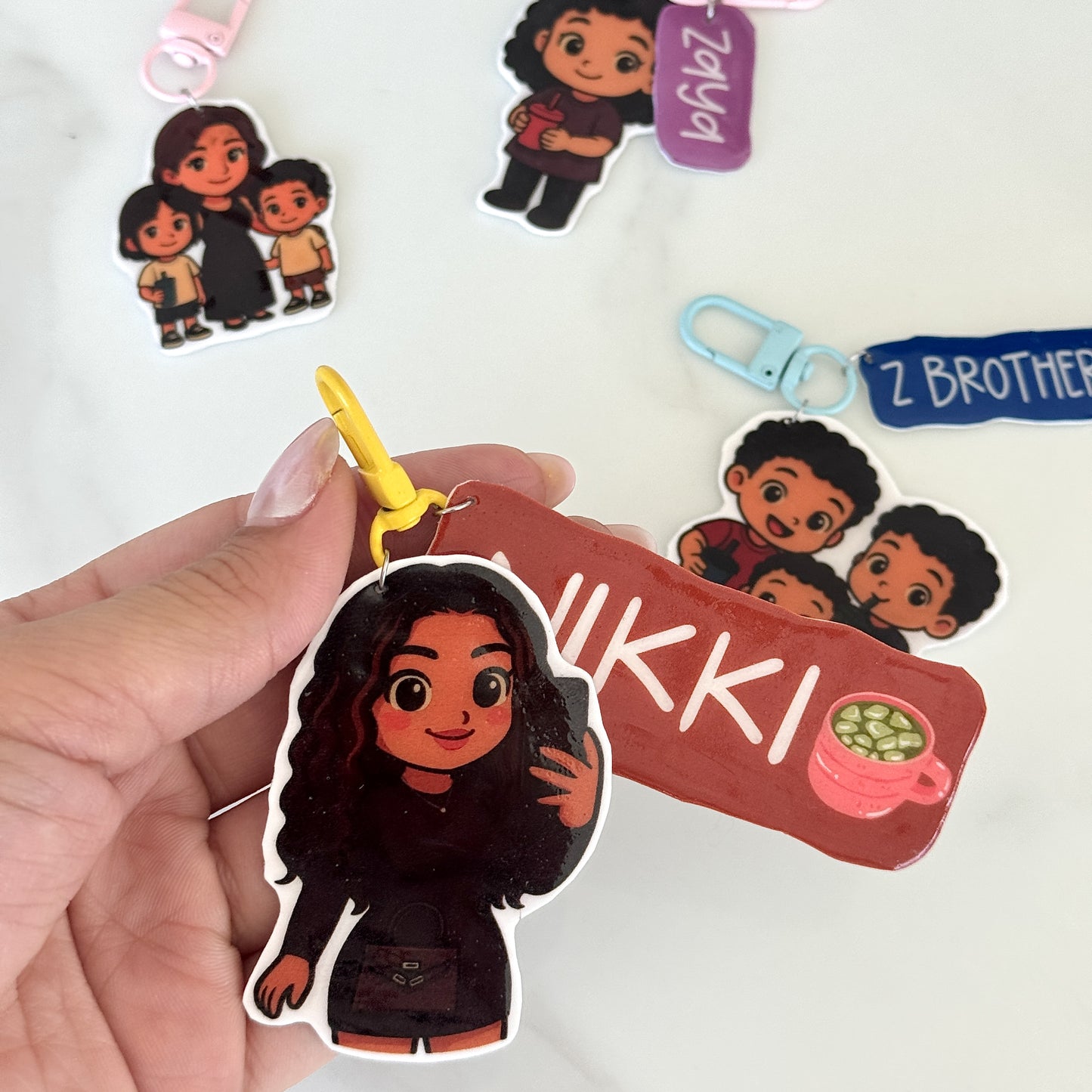 Personalized Cartoon Keychain - Your photo to Cartoon