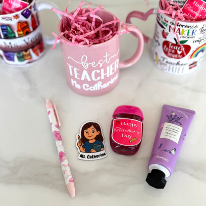 Colorful Teacher Mug Gift Set