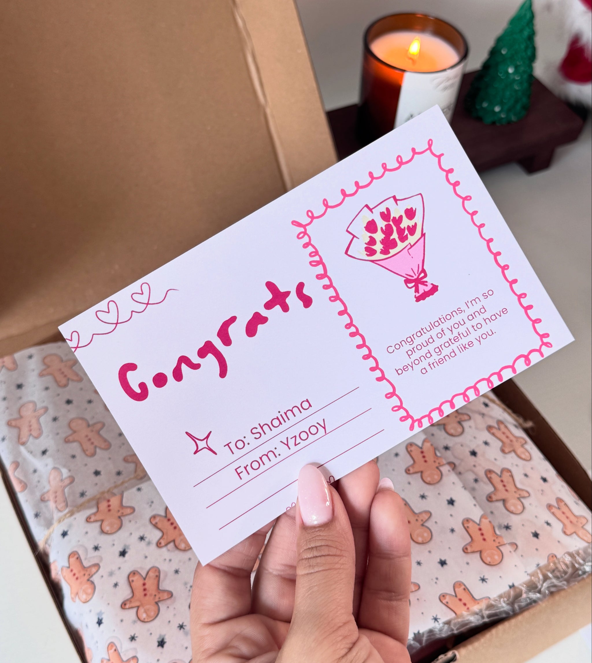 Clear Cup Cozy Box | PERSONALIZED