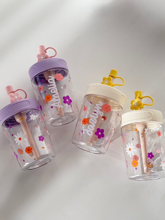 Little Blooms Personalized Tumbler 16 oz