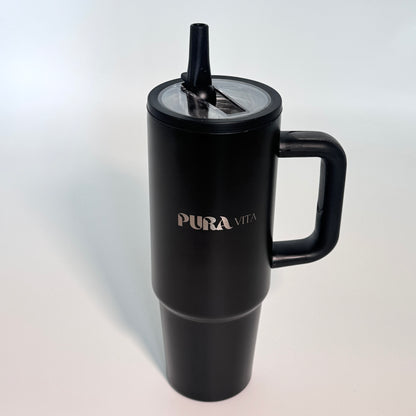 Grown-Up Sips - 30 oz Stainless Steel Insulated Tumbler - Black