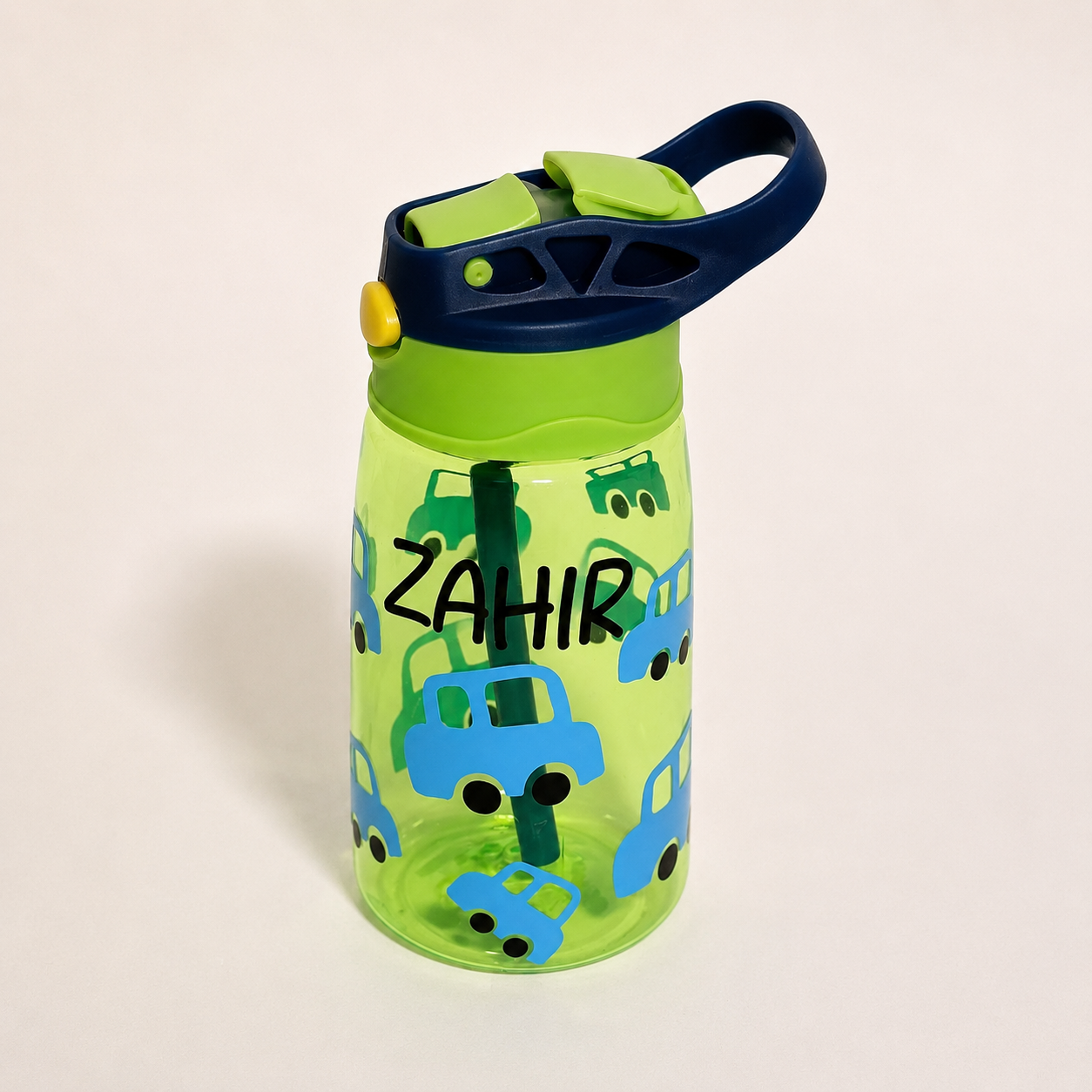 Personalized - Cute Cars Water Bottle 16 oz