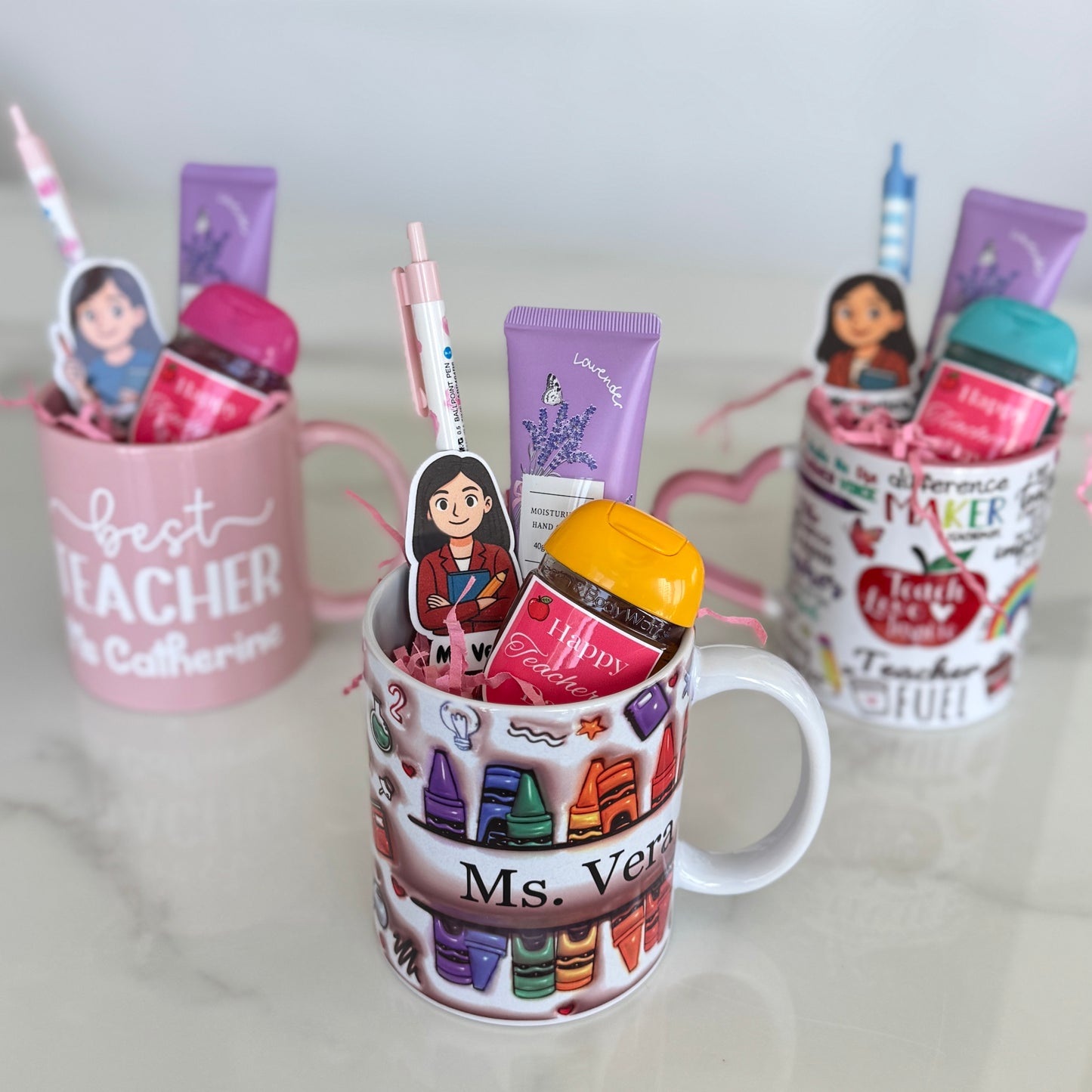 Colorful Teacher Mug Gift Set