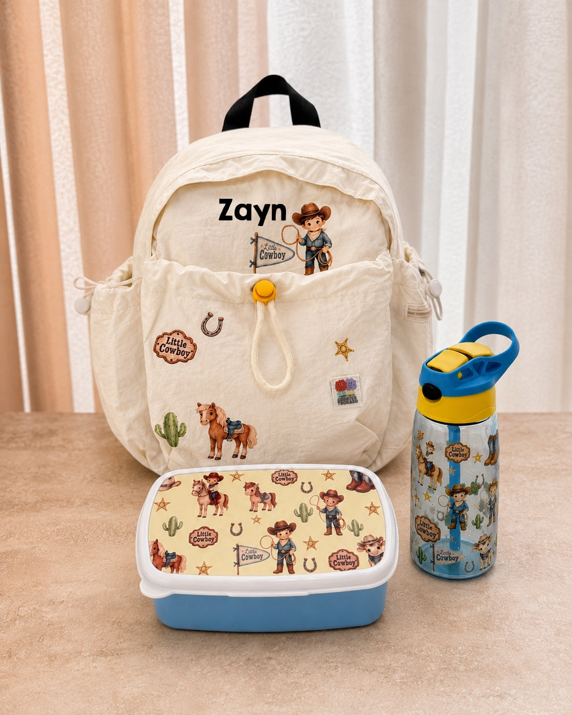 Cowboy Backpack Set