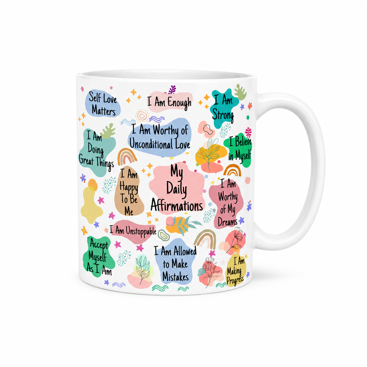 Daily Affirmations Custom Printed Mug