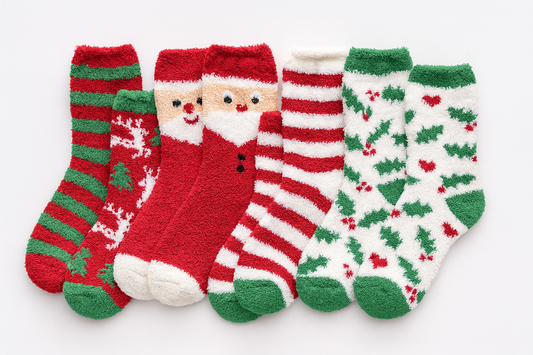 Christmas Fuzzy Socks | 1 Random Pair