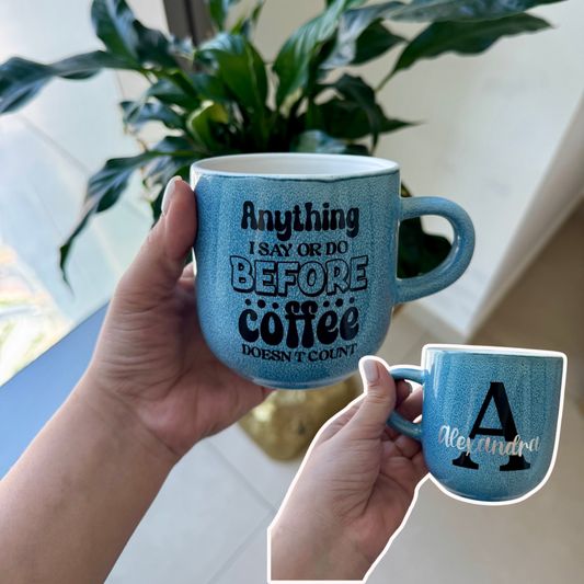 Custom Made Glass Mug