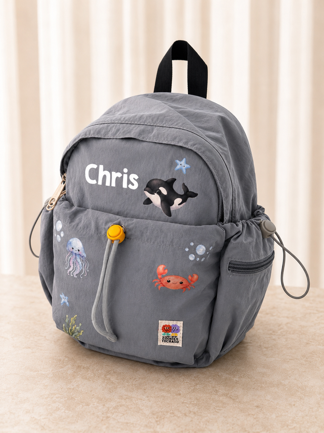 Grey Sealife Backpack Set