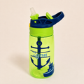 Personalized - Green & Navy Anchor Water Bottle 16oz