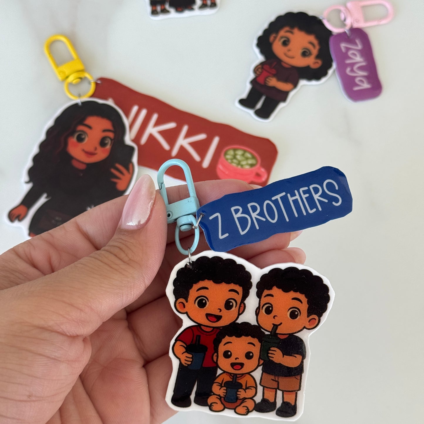 Personalized Cartoon Keychain - Your photo to Cartoon