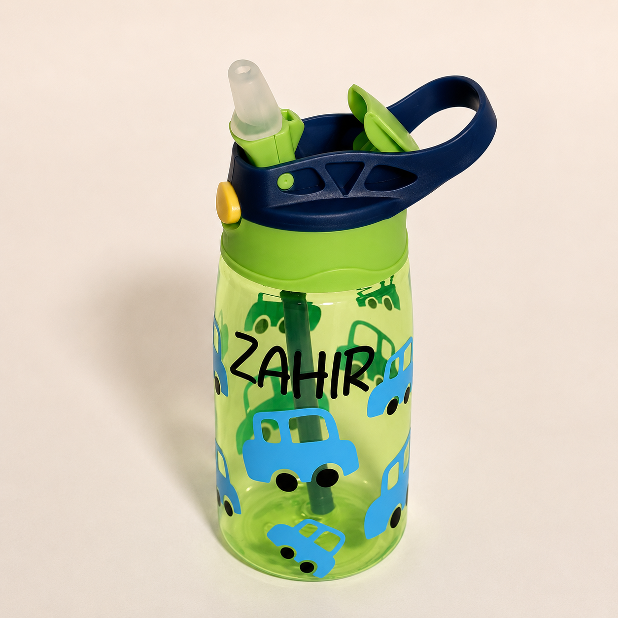 Personalized - Cute Cars Water Bottle 16 oz
