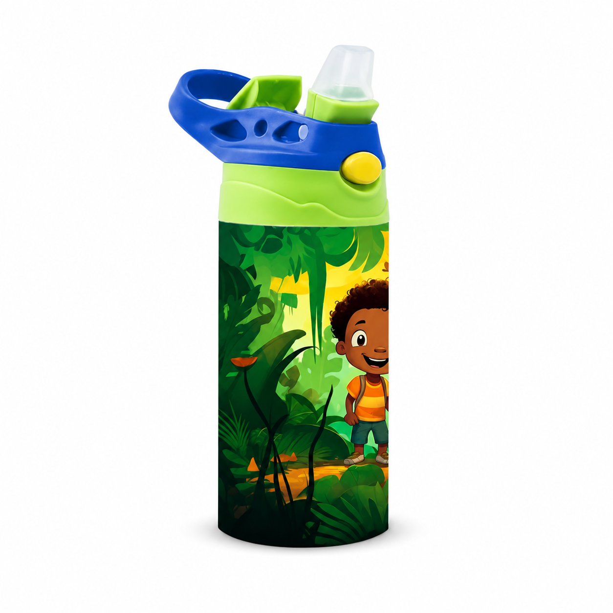 Personalized Green Dinosaur Tumbler - 12 oz