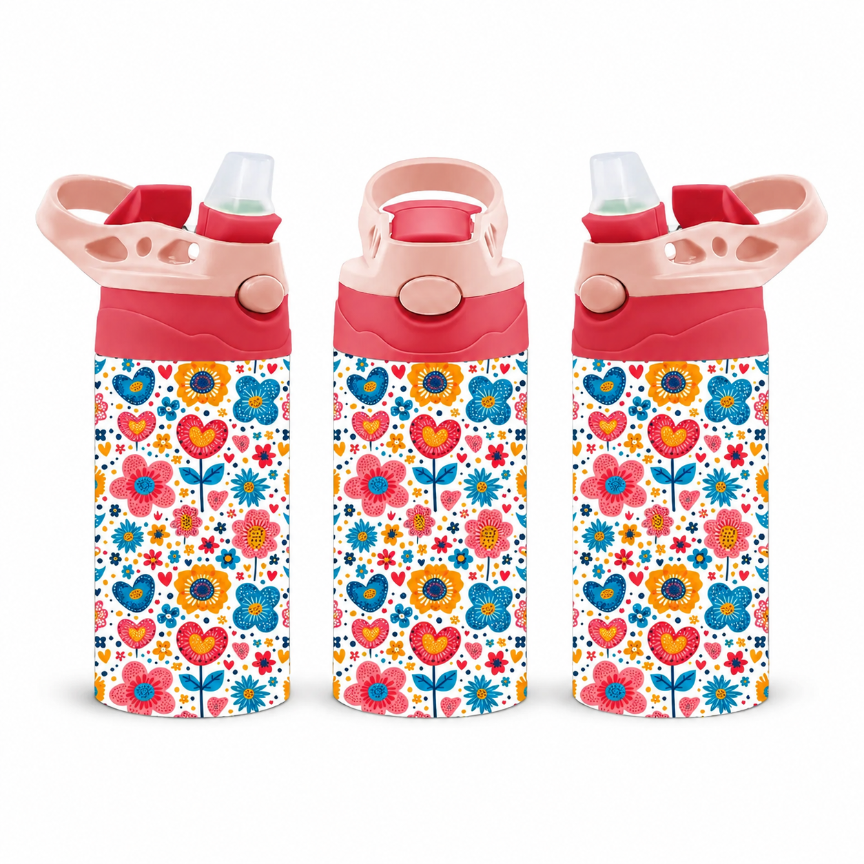 Personalized Flower Power Tumbler - 12oz
